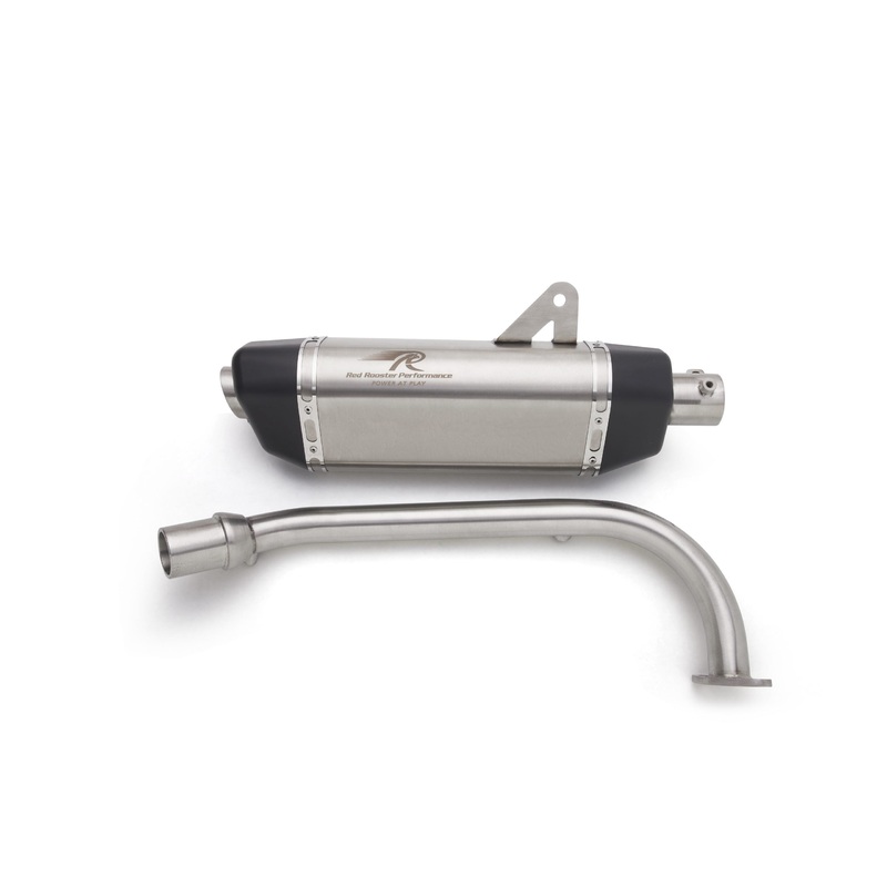 Red Rooster Performance Luna Exhaust With Bend Pipe For Yamaha Aerox