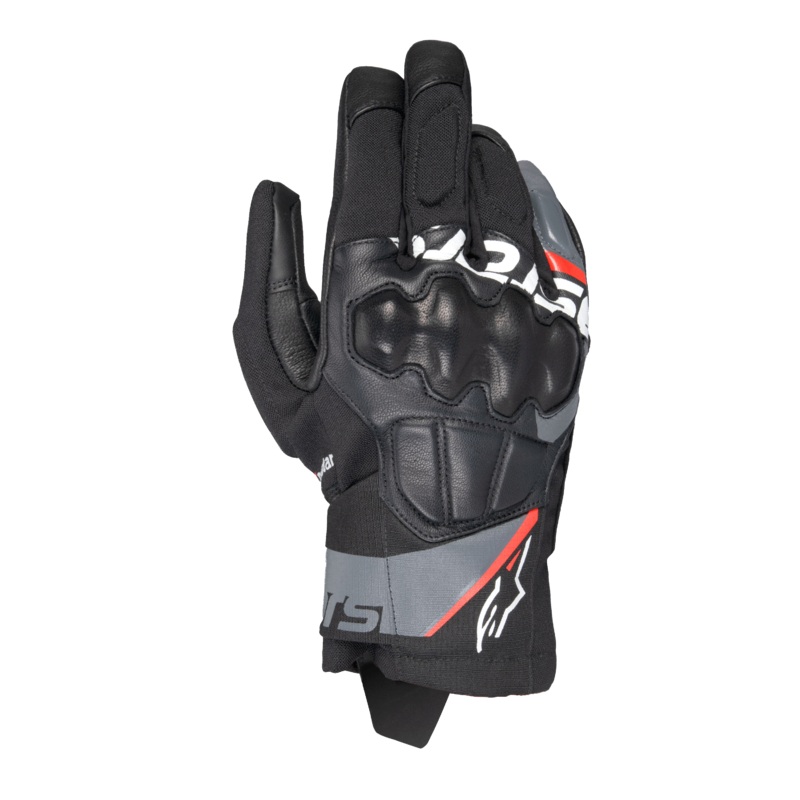 Gants Drystar Corozal V3 S Noir Gris fonc Rouge Fluo