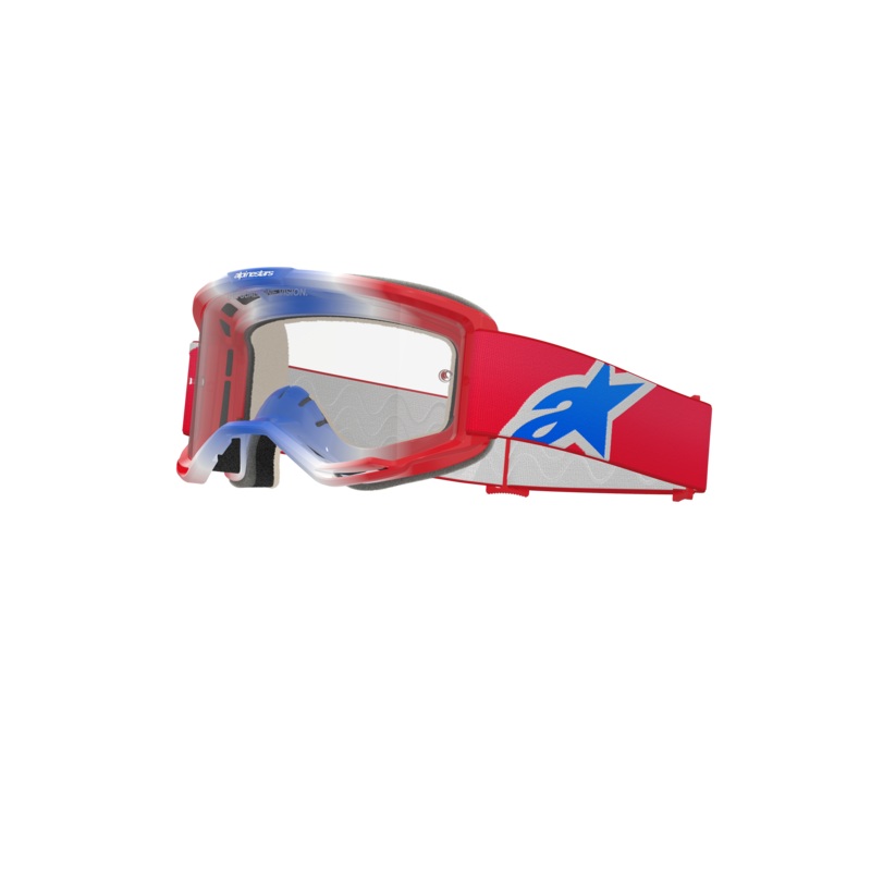 Lunettes De Protection Vision 5 Corp One Size Rouge Blanc Bleu Clair