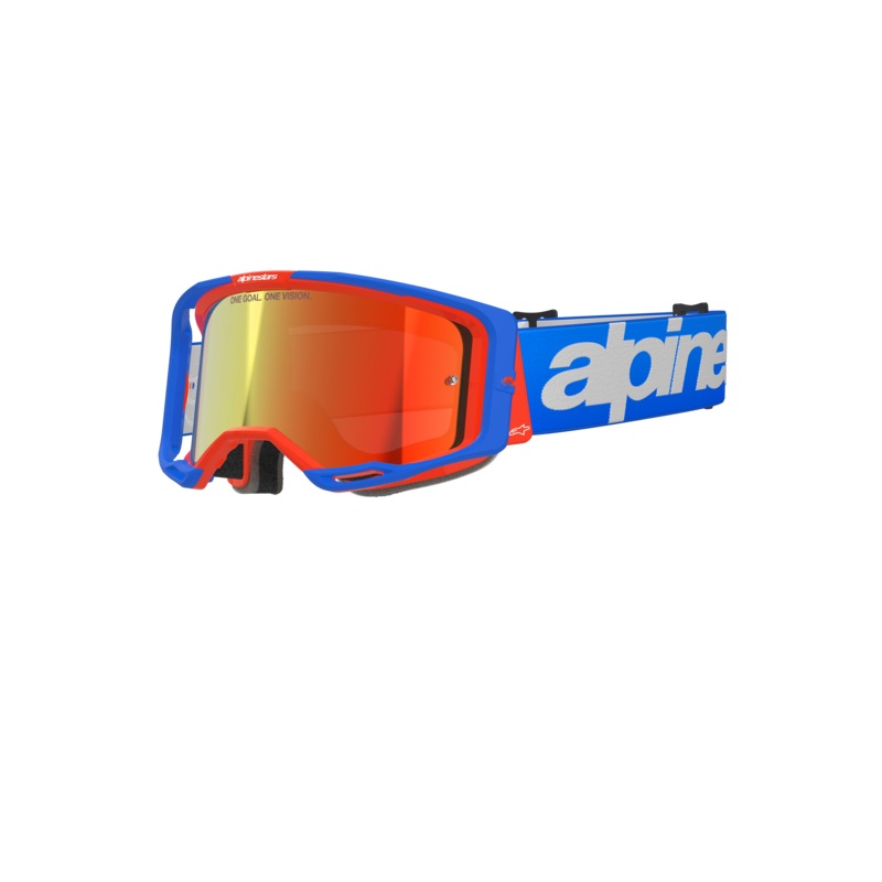 Lunettes De Protection Vision 8 Wordmark One Size Bleu Orange Miroir Rouge