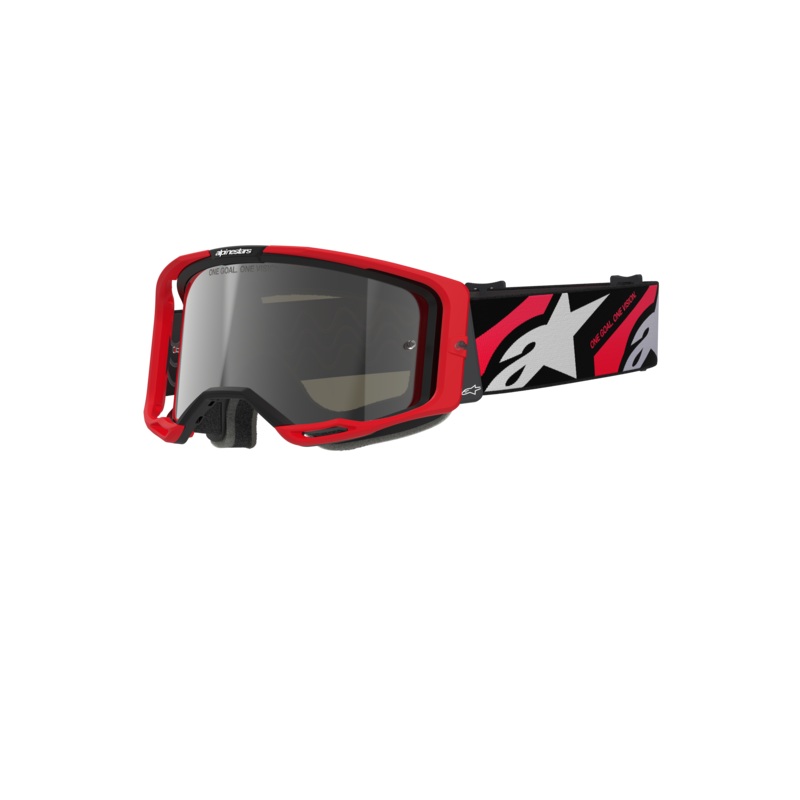 Lunettes Vision 8 Luar One Size Rouge Noir Miroir Argent