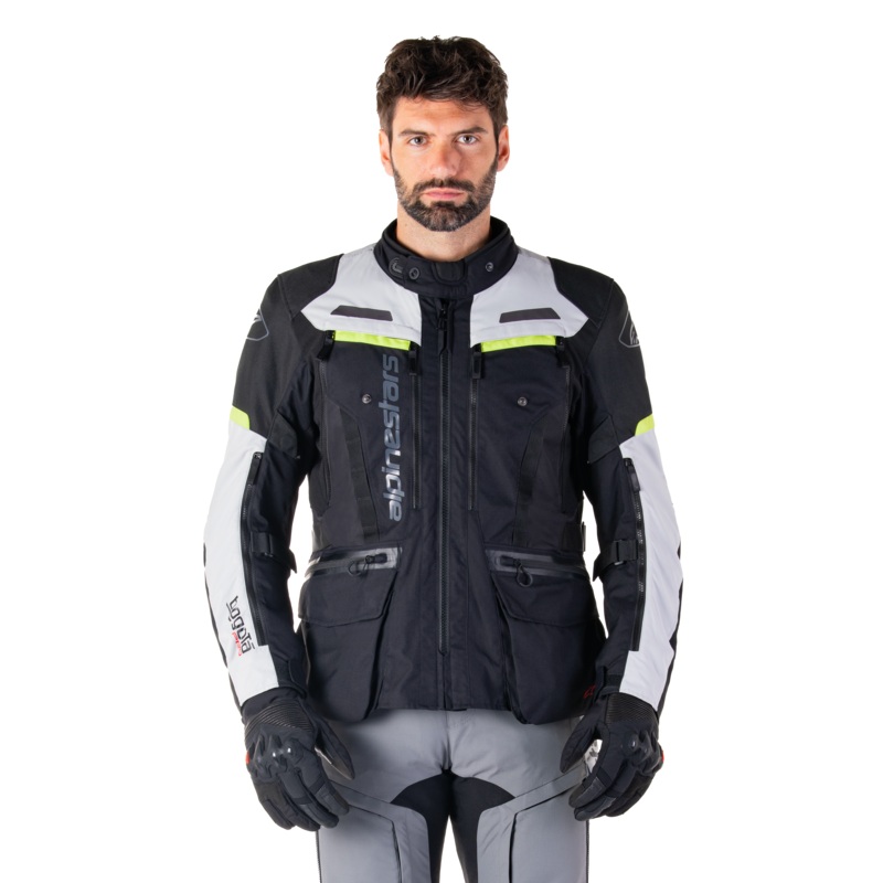 Veste Drystar Bogota’ Pro S Noir Glace Gris Jaune Fluo