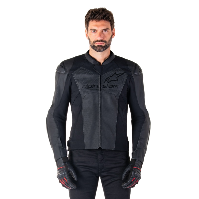 Veste En Cuir Faster V3 Airflow 46 Noir Noir