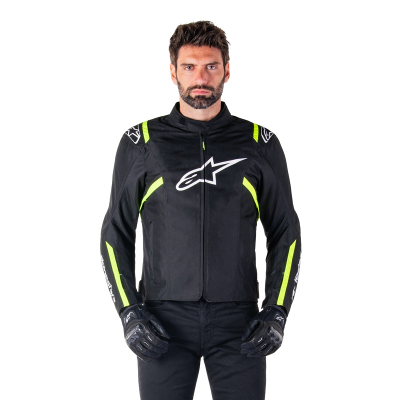 Veste Impermable T-SPS V2 S Noir Blanc Jaune Fluo