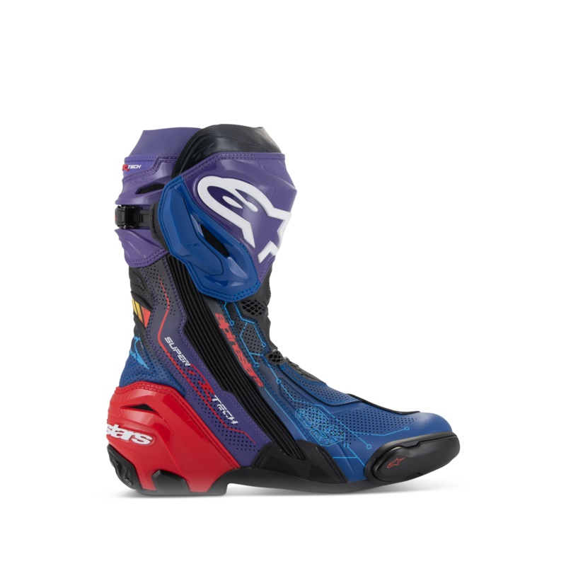 Bottes Supertech R LE Martinator R01 Ventiles 37 Bleu Violet Rouge Noir
