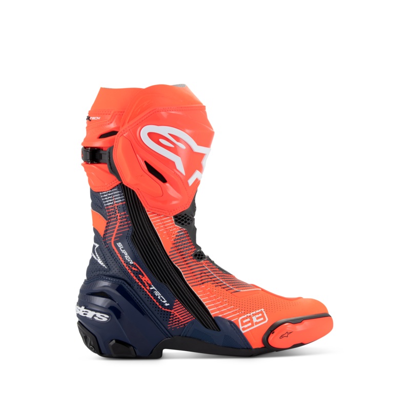 Bottes Supertech R Vented MM93 Replica 37 Rouge Fluo Bleu fonc Noir