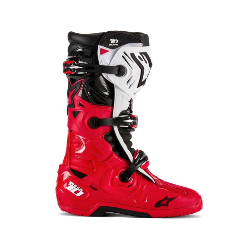 Bottes Tech 10 Enduro 7 Bright Red Black White
