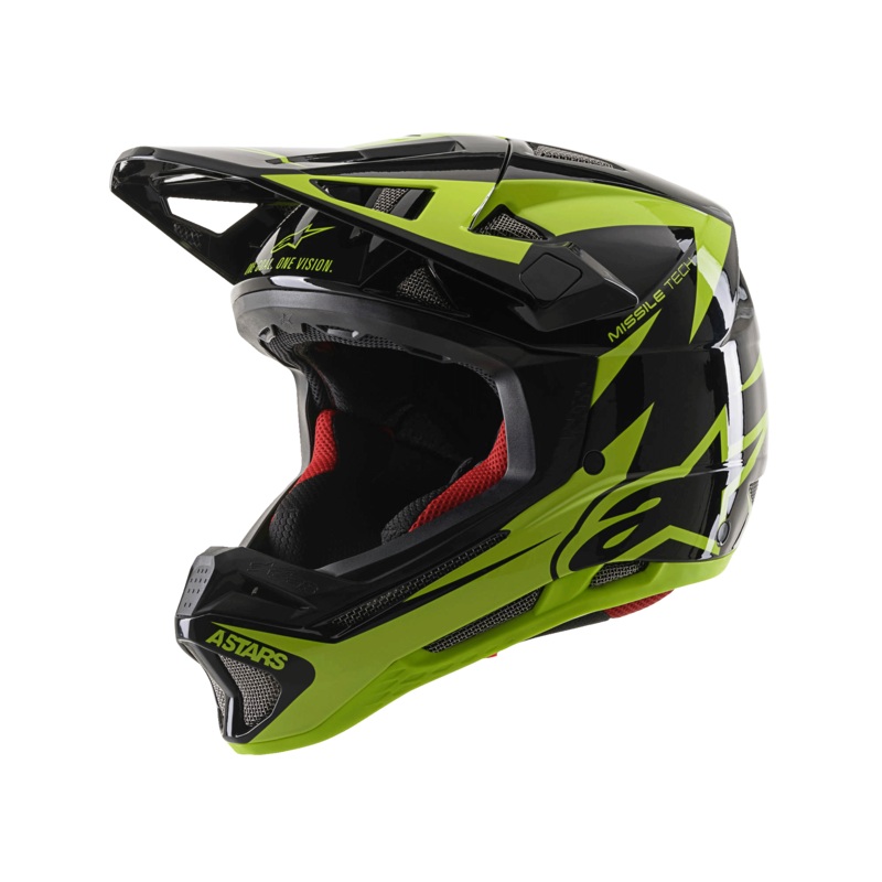 Casque Missile Tech-Airlift XS Noir Jaune Fluo Glossy