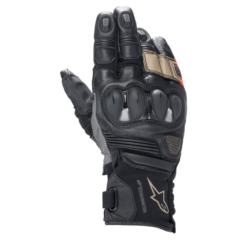 Gants Drystar Belize V2 S Noir Sable Rouge Fluo