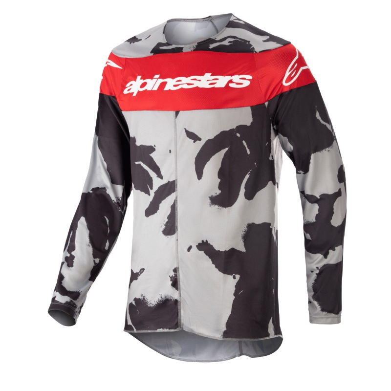 Maillot Racer Tactical 2023  S Cast Gray Camo Mars Red