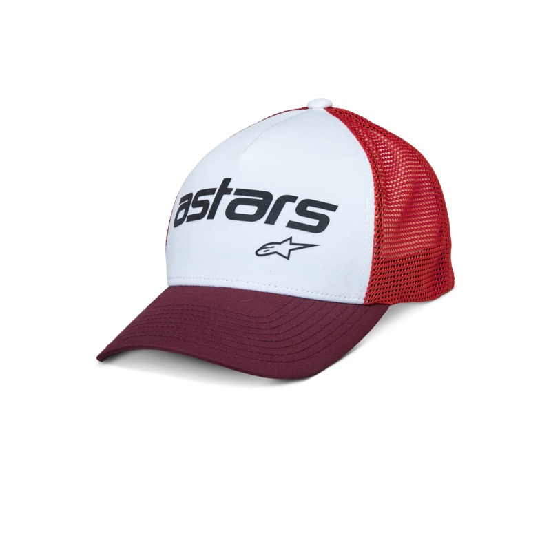 Bonnet Trucker Vital One Size White Maroon Orange