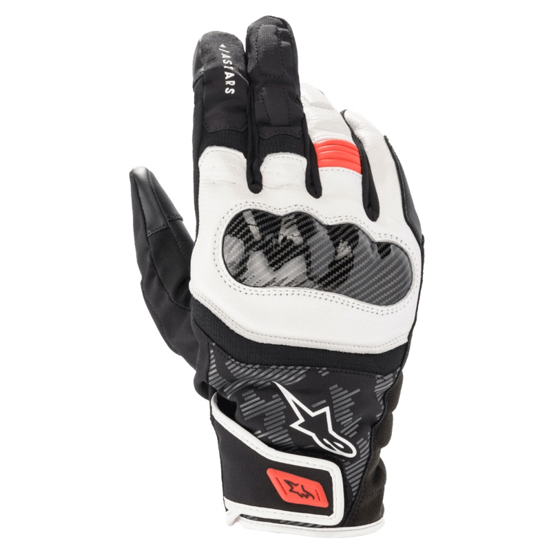 Gants SMX Z Drystar S Noir Blanc Rouge Fluo