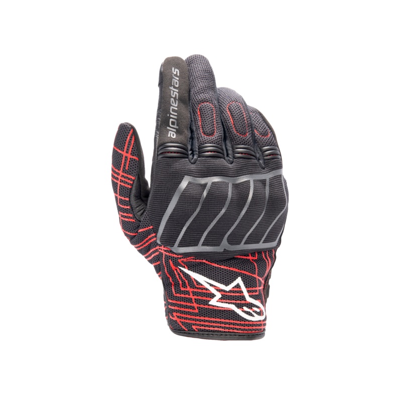 MM93 Gants Losail V 2 S Noir Asphalte Rouge vif