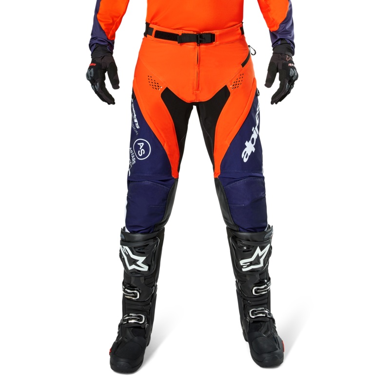 Pantalon Pro-Dura 28 Marine Orange chaude Blanc