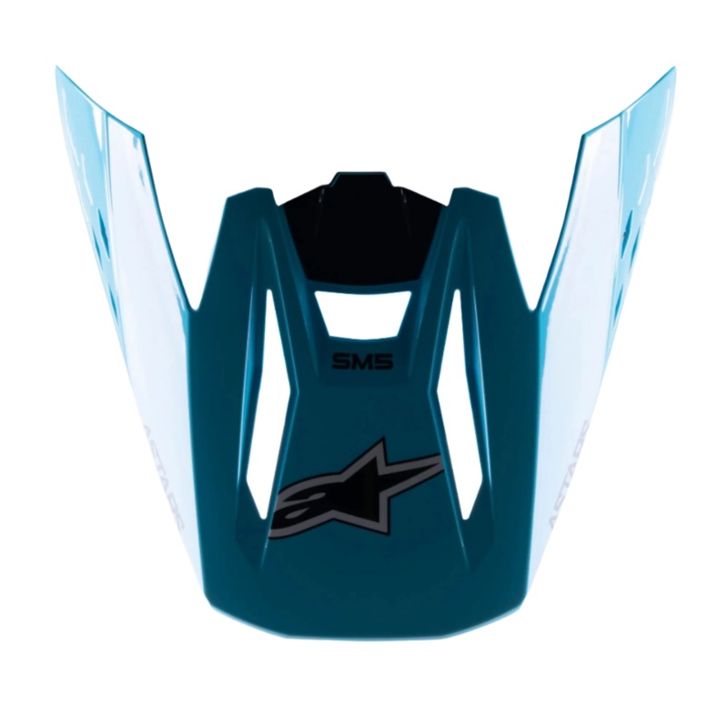 SM5 Speed Casque Visire One Size Bleu clair Noir brillant