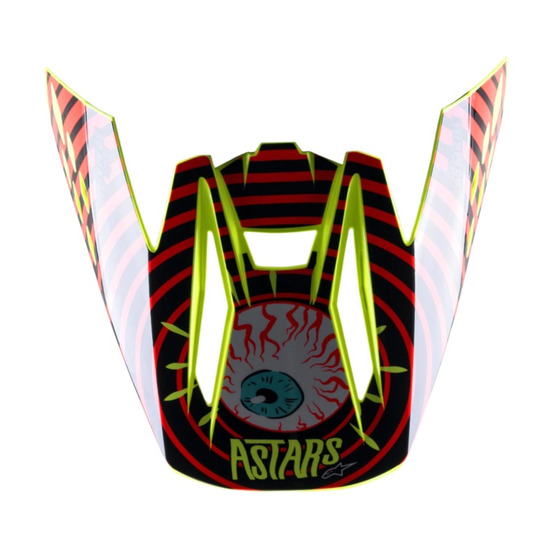 Visire Sm 5 Solar Flare One Size Noir Rouge Fluo Jaune Fluo G