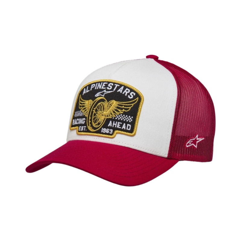 Casquette Trucker Heritage Patch One Size Blanc Rouge