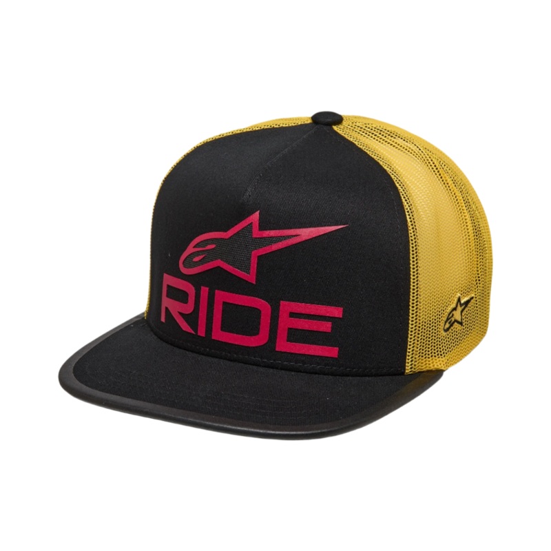Casquette Trucker Ride 4.0 One Size Noir Jaune Rouge