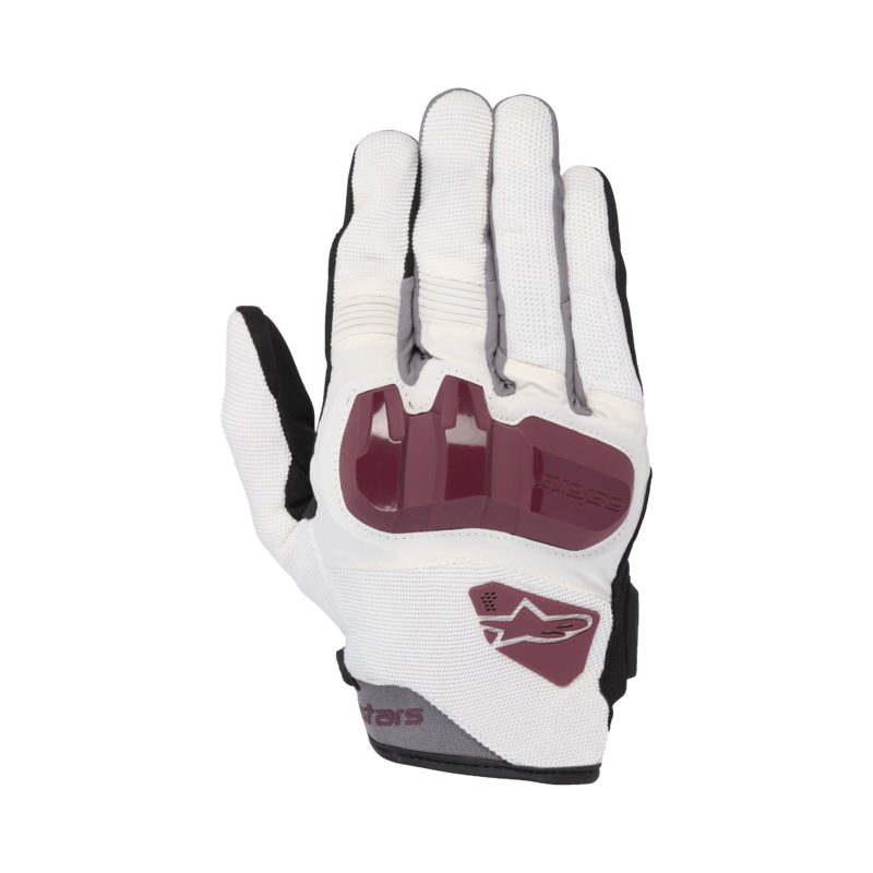 Gants Chrome Pour Femme XS Off White Burgundy