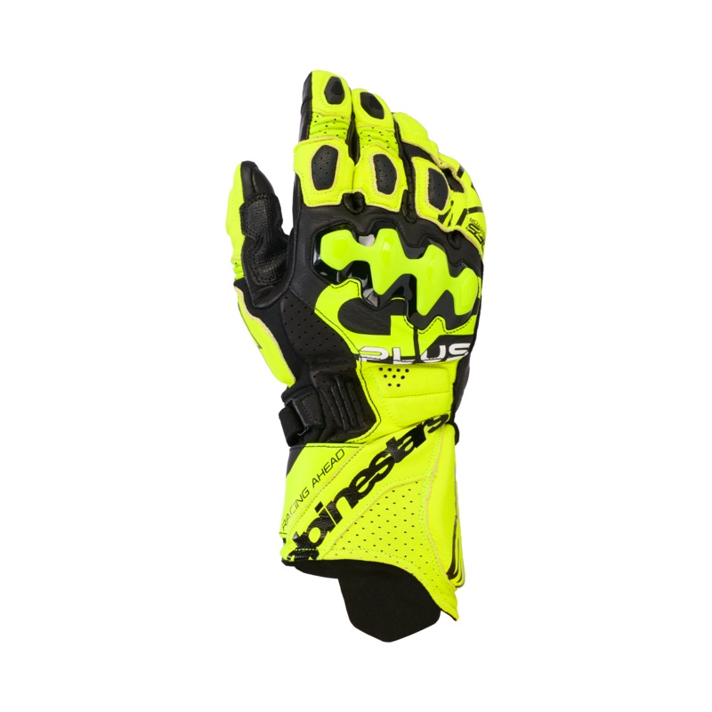 Gants En Cuir GP Plus R V3  S Yellow Fluo Black