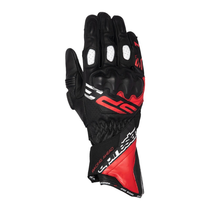 Gants SP-3  S Black Bright Red White