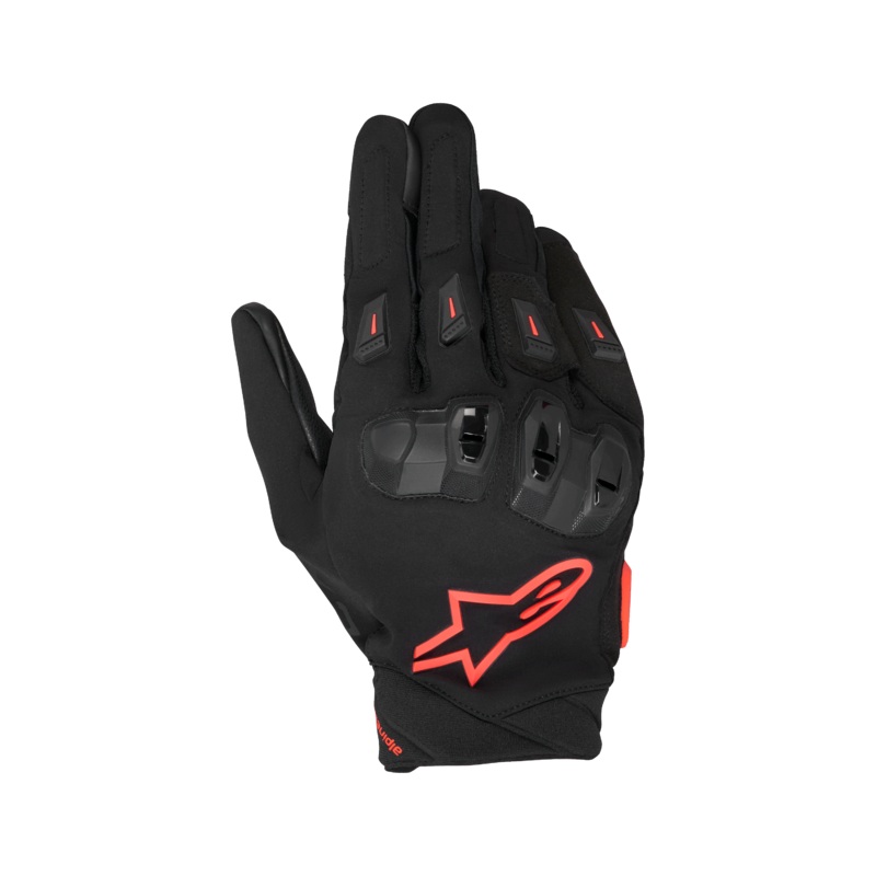 SP X 3 Gants S Black Red Fluo