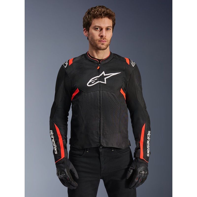T-SPS Air V2 Veste S Black Red Fluo
