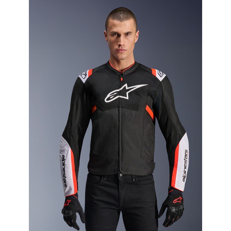 T-SPS Air v2 Veste S Black White Red Fluo
