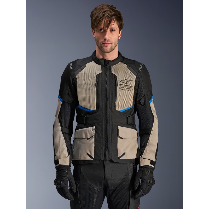 Veste Andes Air Drystar S Black Laurel Gray Bright Blue