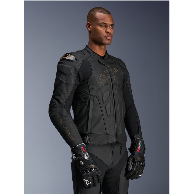 Veste En Cuir Dusk 44 Black Laser