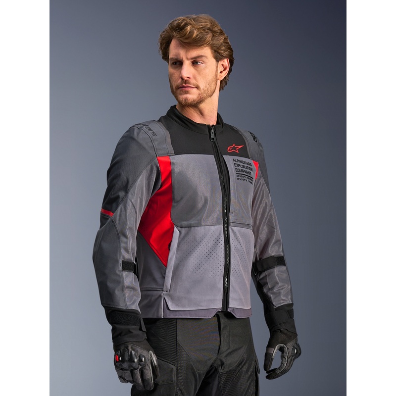 Veste St-2 Air S Deep Gray Dark Gray Bright Red