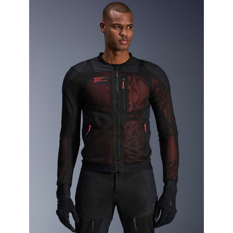Veste Troop-Air Pro S Black Red Fluo