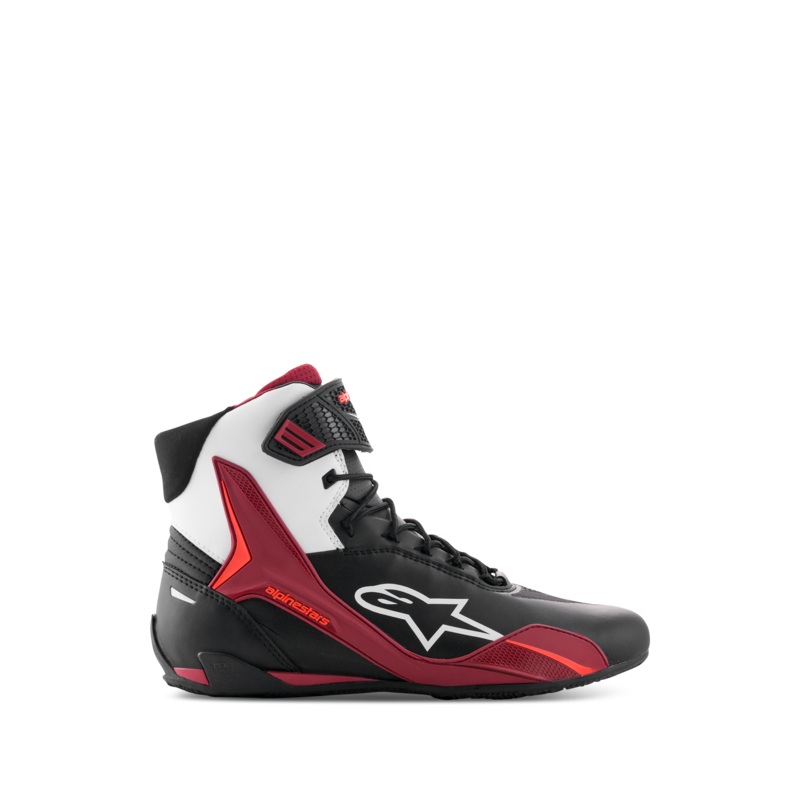 Faster-4 Chaussures 6 Black White Dark Red