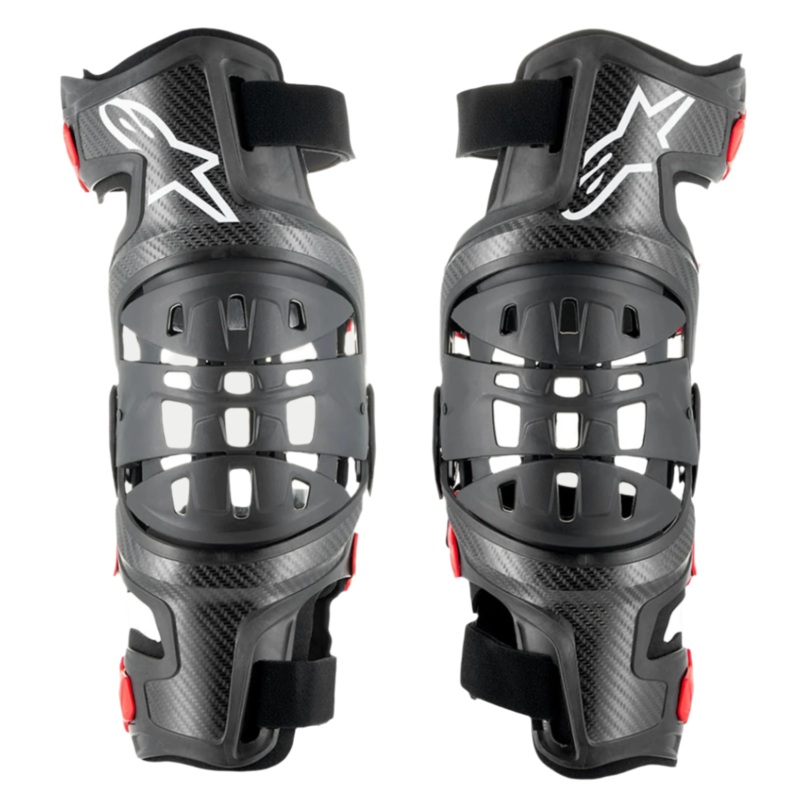 Genouillres Bionic-10 Carbon – Set S Noir Rouge