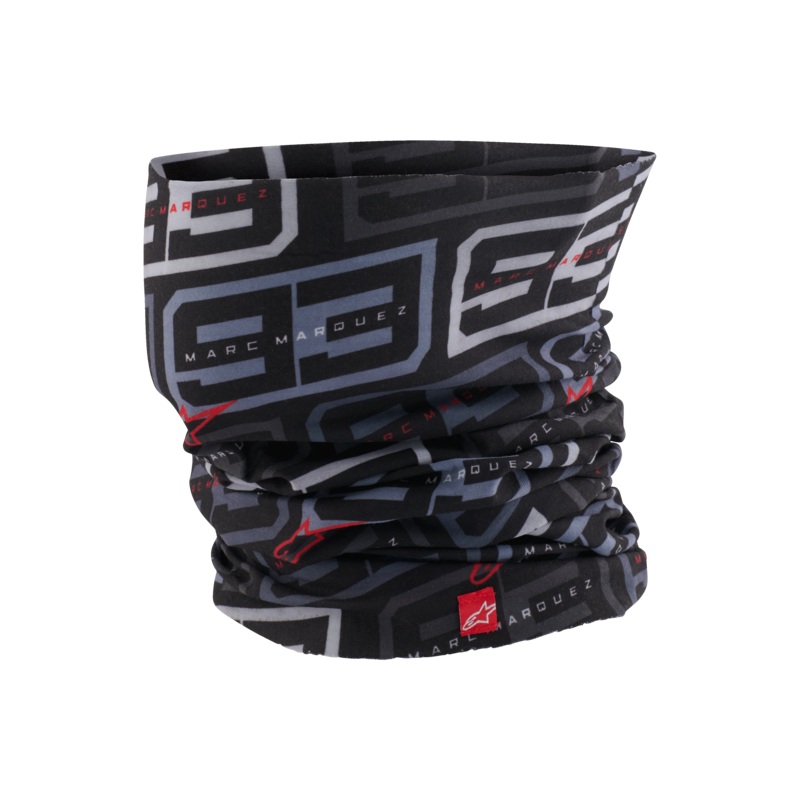 MM93 Neck Tube One Size Black Anthracite Bright Red