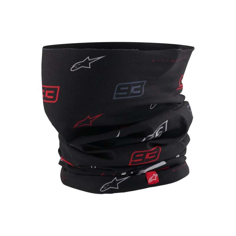 MM93 Neck Tube One Size Black Bright Red White