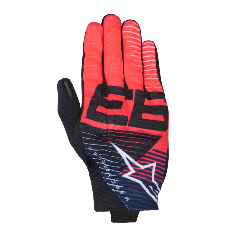 MM93 Reef V2 Gants S Black Red Fluo Blue Navy White