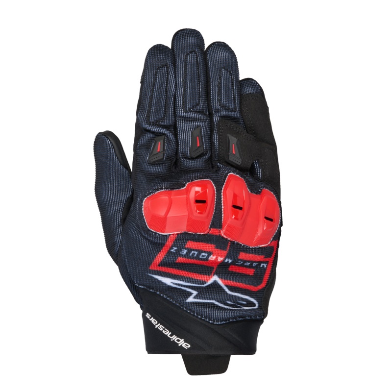 MM93 Spx 1 Gants S Black Bright Red White