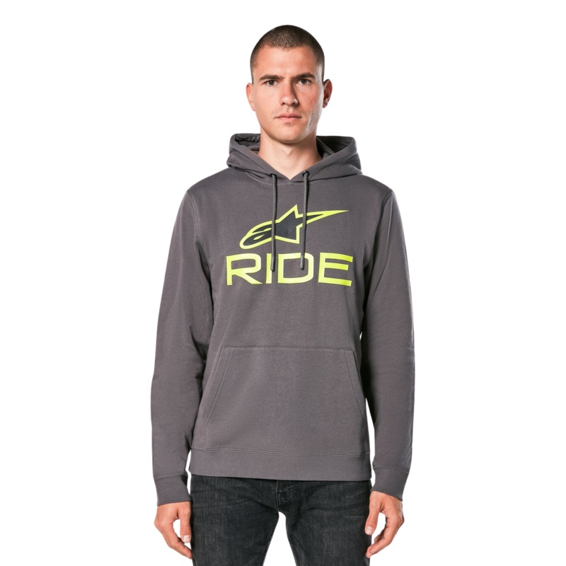 Ride Hoodie V 3 XS Char Lime Blk