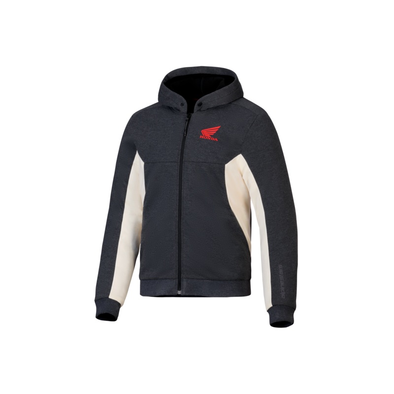 Sweat  Capuche Honda Chrome V3 Sport XS Anthracite Melange Off White
