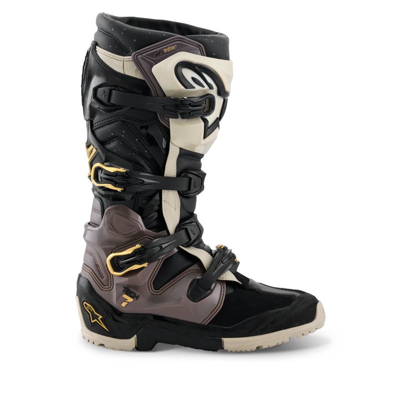 Bottes Tech 7 Enduro Drystar 2026 5 Black Dark Gray Gold