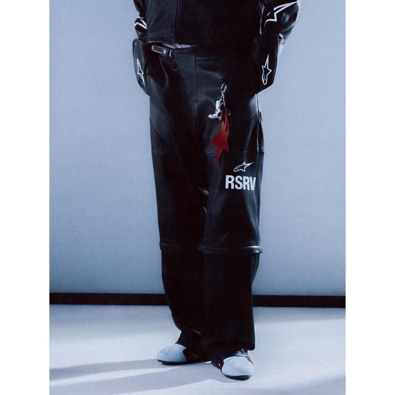 RSRV Neo Bat Pantalons en cuir S/M Black