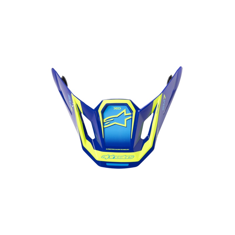 Visire S-M7 Deed ECE06 One Size Blue Yellow Fluo Glossy