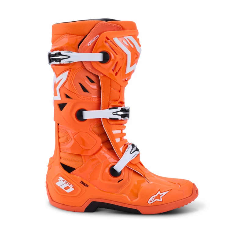 Bottes Tech 10 Supervented 7 Orange Fluo Black White