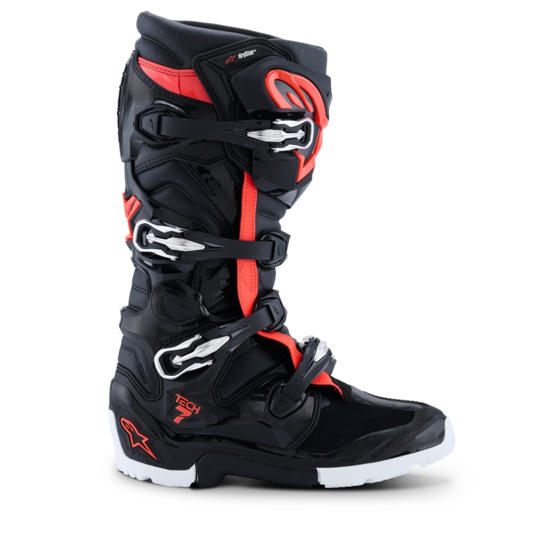 Bottes Tech 7 Enduro Drystar 2026 5 Black/Red Fluo/White