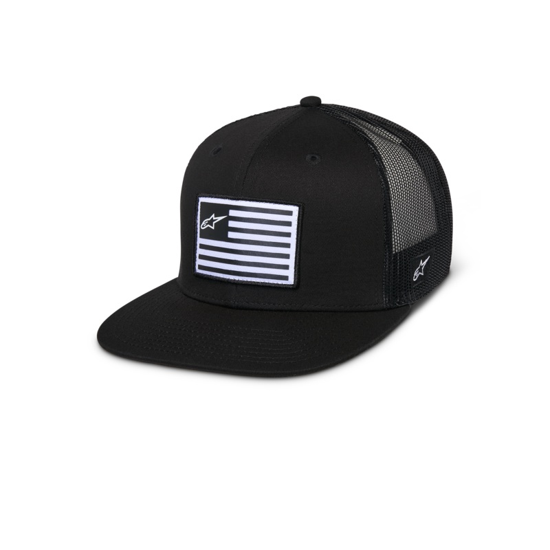 Casquette Trucker Flag Flat One Size Black Black