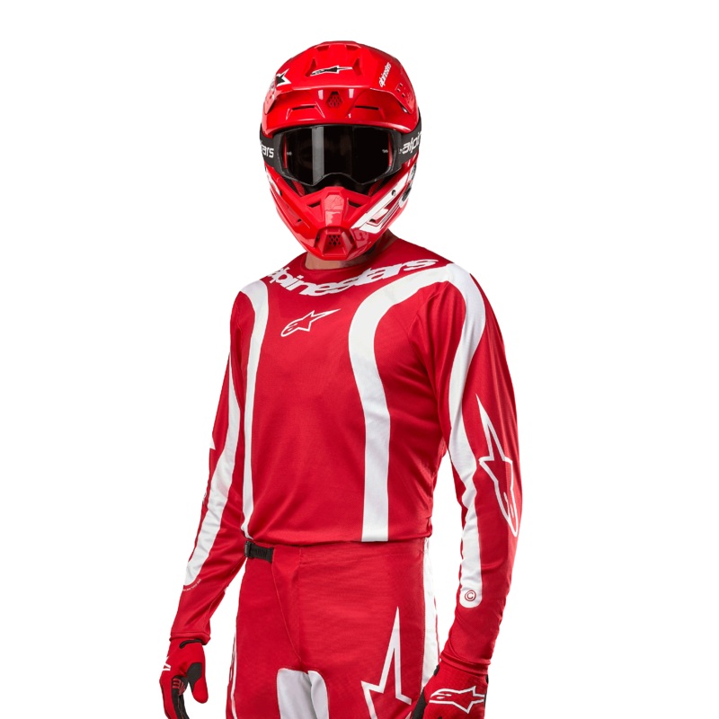 Maillot Fluid Lurv 2024 S Mars Rouge Blanc