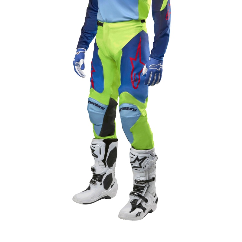 Pantalon Racer Hoen 2024 28 Yellow Fluo Blue Night Navy