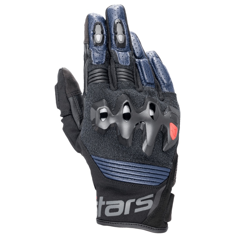 Gants En Cuir Halo S Bleu fonc Noir