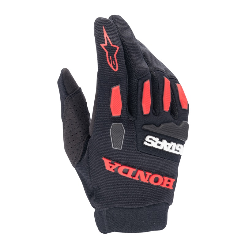 Gants Full Bore S Noir Rouge vif